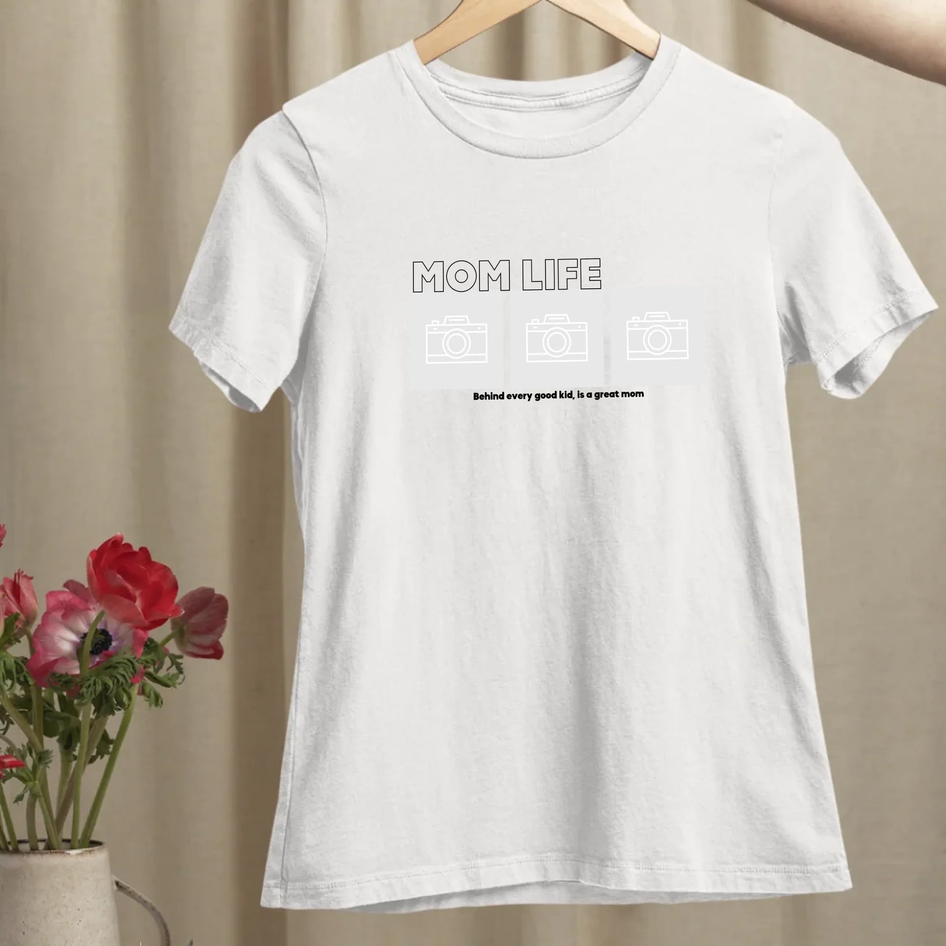 Mom Life Foto - Bio Damen Shirt *personalisierbar mit Fotos*