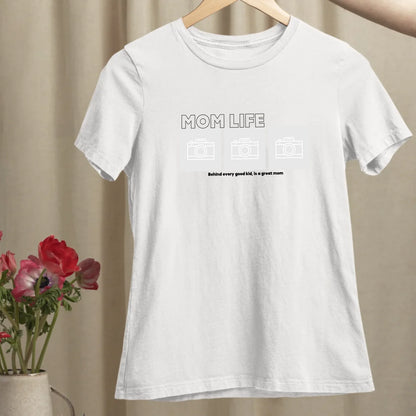 Mom Life Foto - Bio Damen Shirt *personalisierbar mit Fotos*