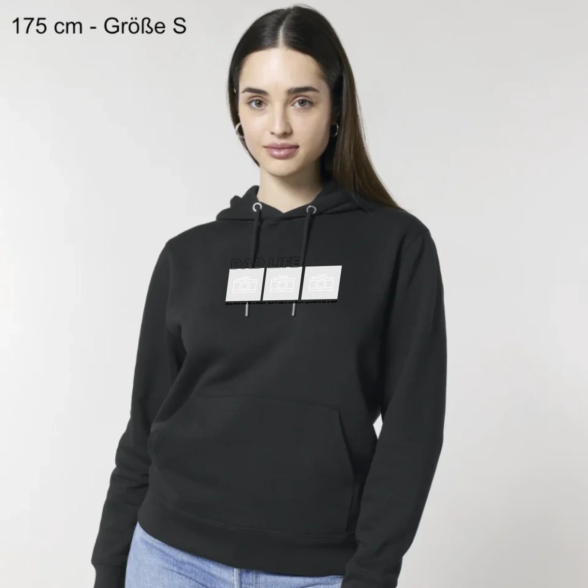 Dad Life Foto - Bio Unisex Hoodie *personalisierbar mit Fotos*