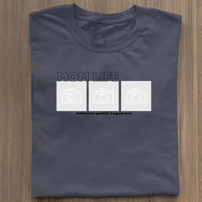 Mom Life Foto - Bio Damen Shirt *personalisierbar mit Fotos* Stella Muser Shirt ST ST French Navy