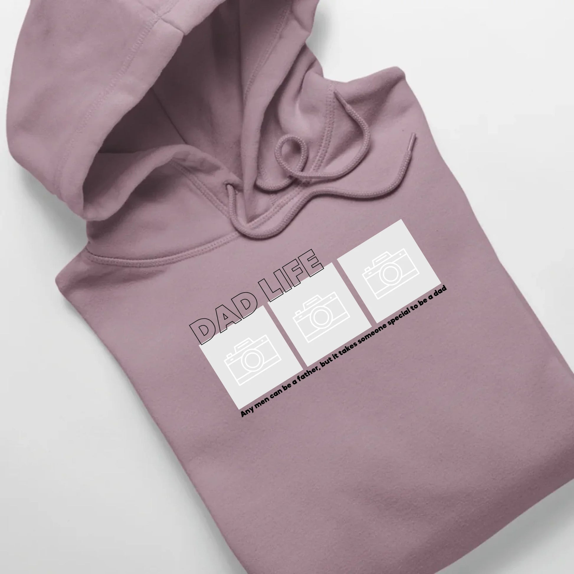 Dad Life Foto - Bio Unisex Hoodie *personalisierbar mit Fotos* Cruiser Hoodie 2.0 ST ST Lilac-Dream