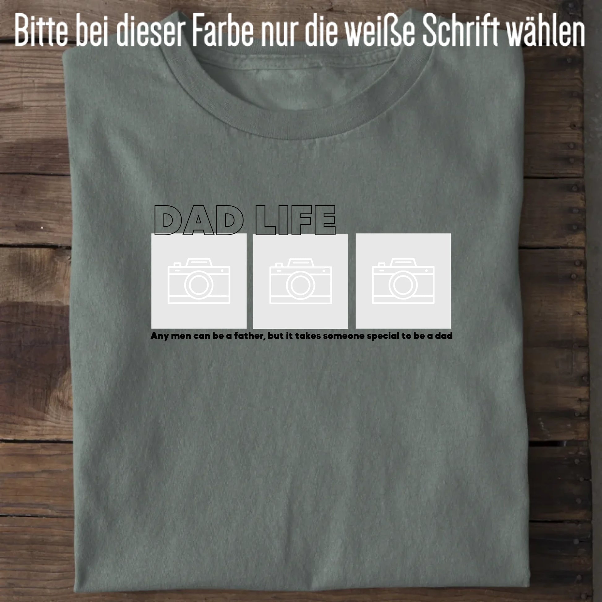 Dad Life Foto - Bio Herren Shirt *personalisierbar mit Fotos* Creator T-Shirt 2.0 ST ST Green Bay