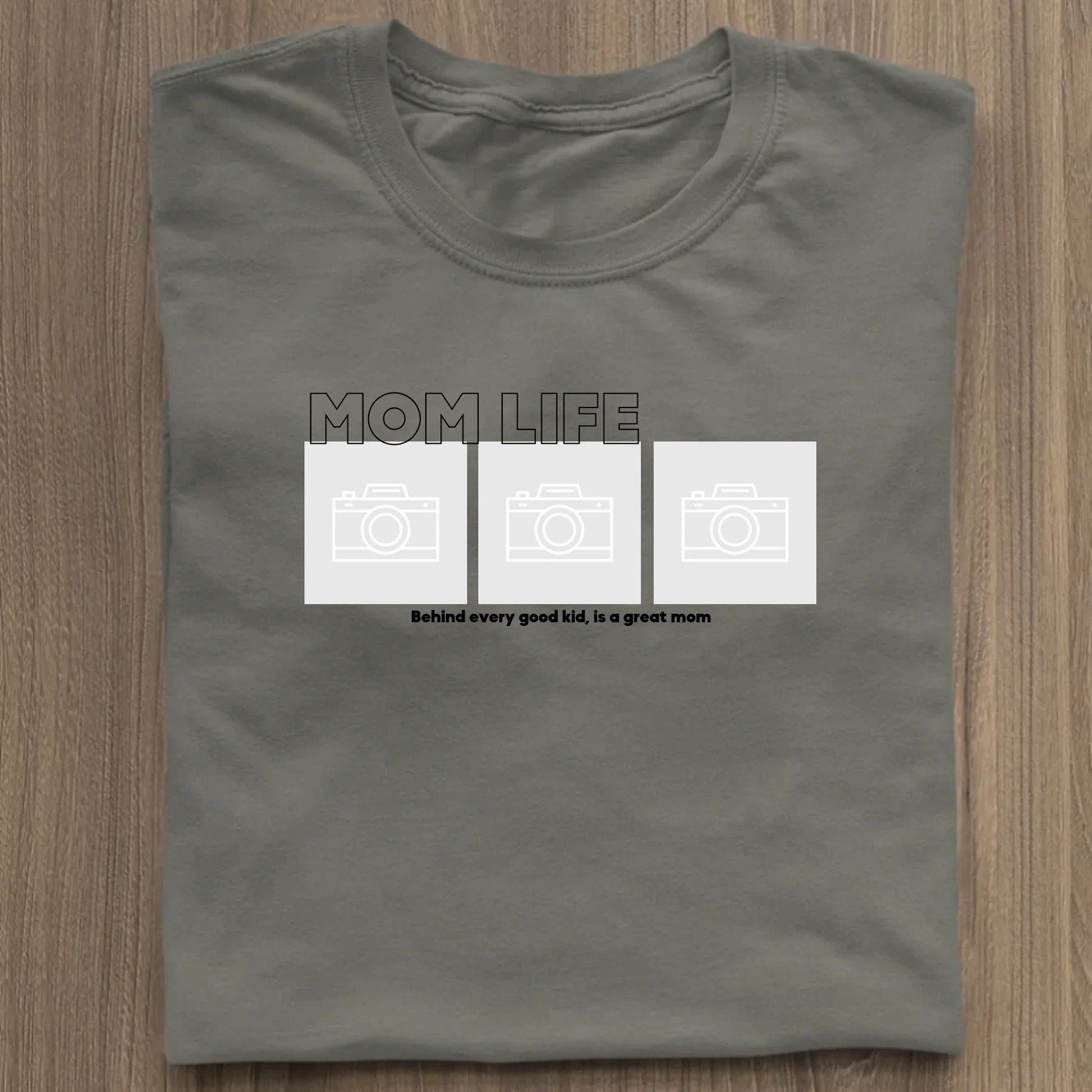 Mom Life Foto - Bio Damen Shirt *personalisierbar mit Fotos* Stella Muser Shirt ST ST Khaki