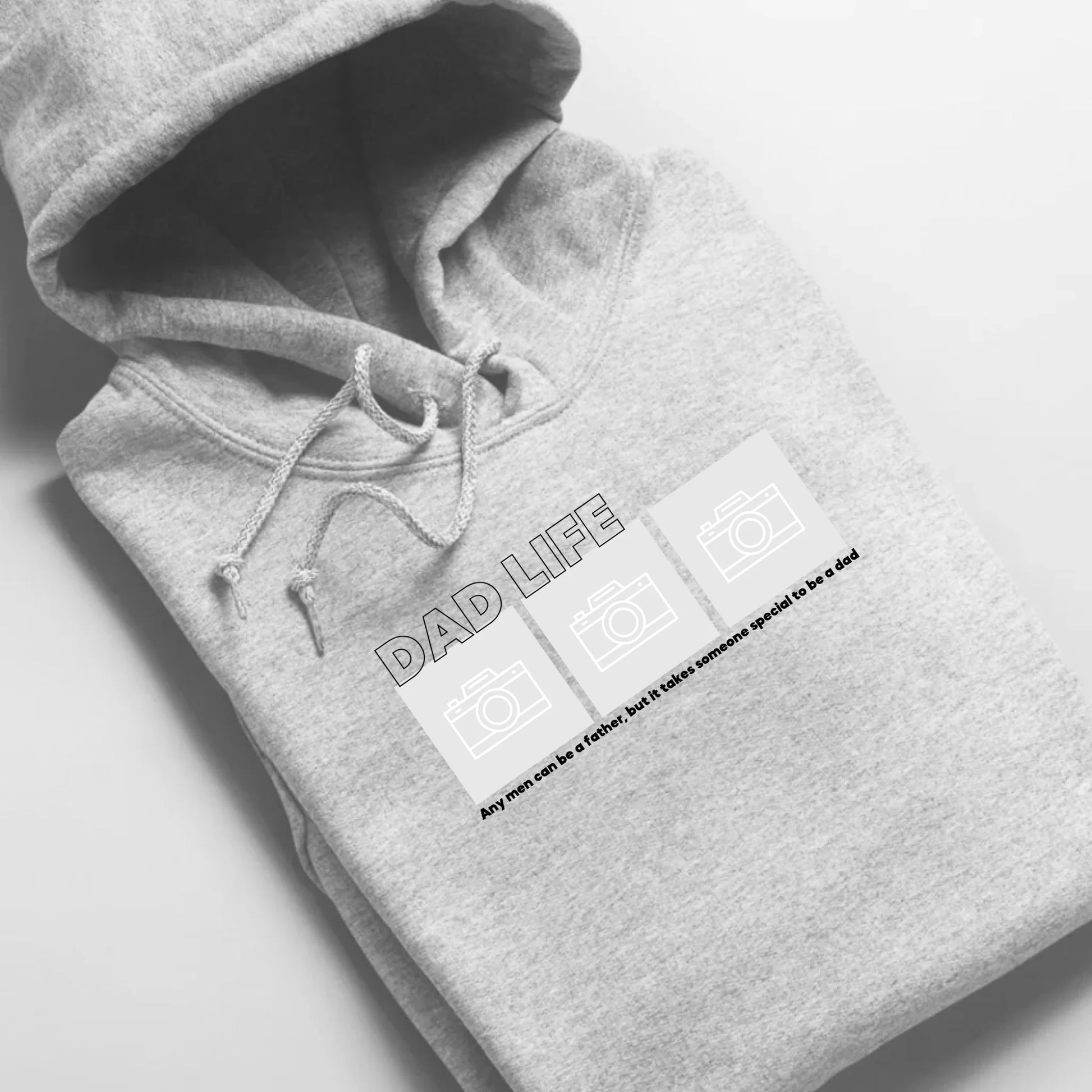 Dad Life Foto - Bio Unisex Hoodie *personalisierbar mit Fotos* Cruiser Hoodie 2.0 ST ST Heather-Grey