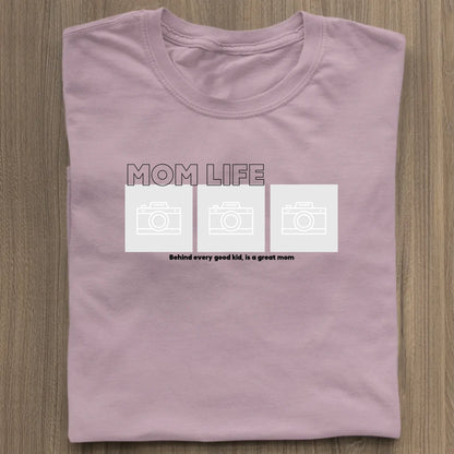 Mom Life Foto - Bio Damen Shirt *personalisierbar mit Fotos* Stella Muser Shirt ST ST Lilac-Dream