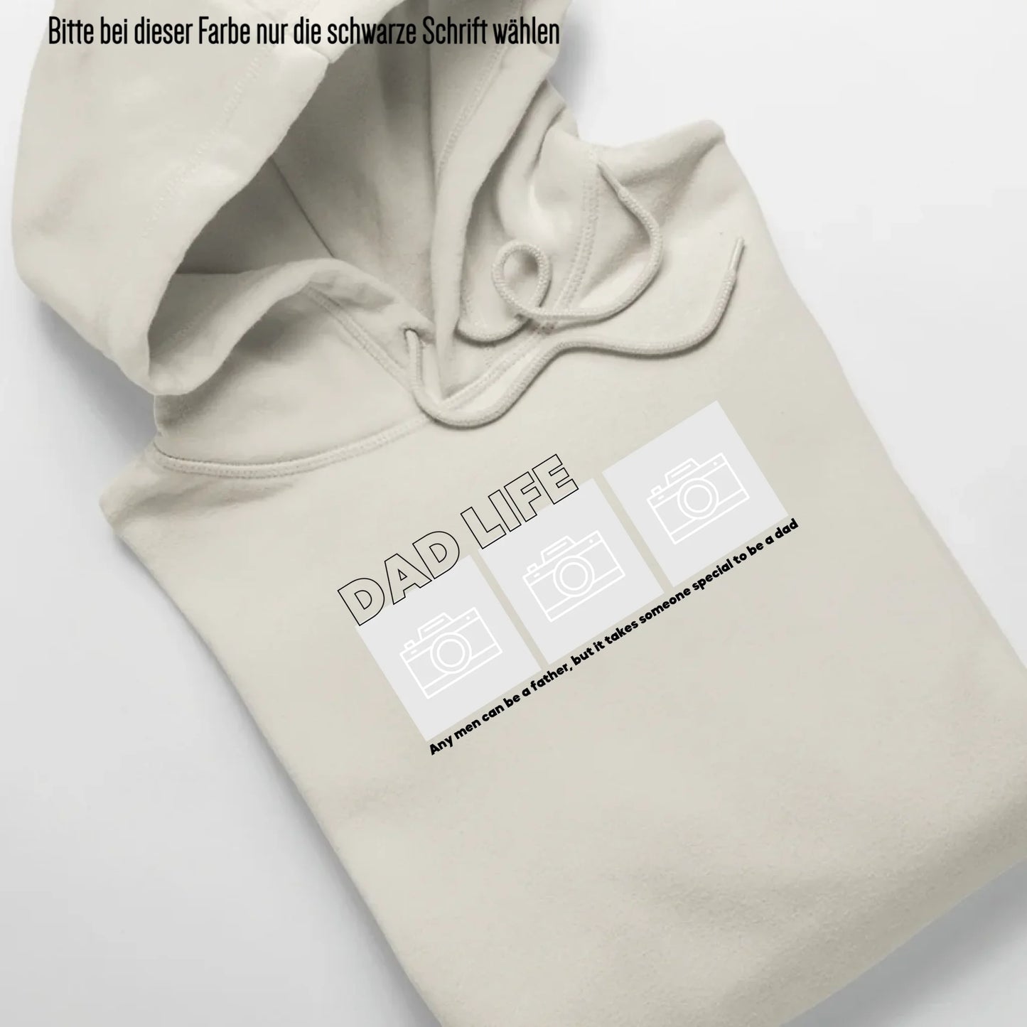 Dad Life Foto - Bio Unisex Hoodie *personalisierbar mit Fotos* Cruiser Hoodie 2.0 ST ST Natural-Raw