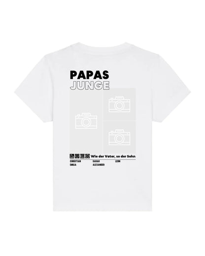 Papas/Mamas Junge/Mädchen - Bio Baby Shirt *personalisierbar mit Foto* Baby Creator T-Shirt ST ST NEU White