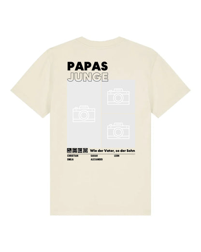 Papas/Mamas Junge/Mädchen - Bio Kinder Shirt *personalisierbar mit Foto* Mini Creator Shirt 2.0 ST ST Natural-Raw
