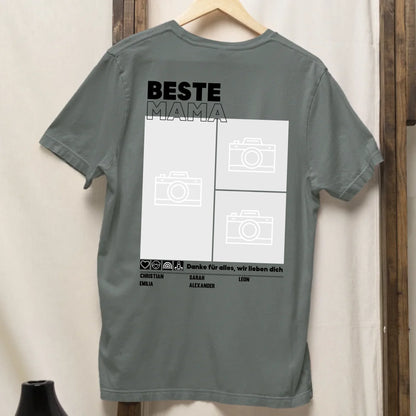 Beste Mama - Bio Oversized Damen Shirt *personalisierbar mit Fotos* Creator T-Shirt 2.0 ST ST BACK ONLY Green Bay
