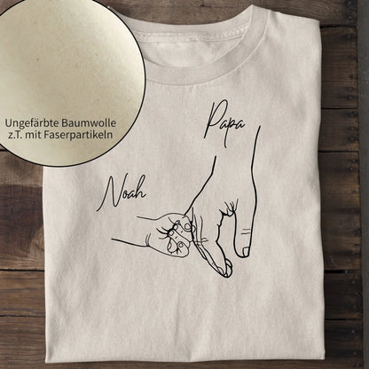 Hold my hand Dad - Bio Herren Shirt *personalisierbar* Creator T-Shirt 2.0 ST ST Natural-Raw
