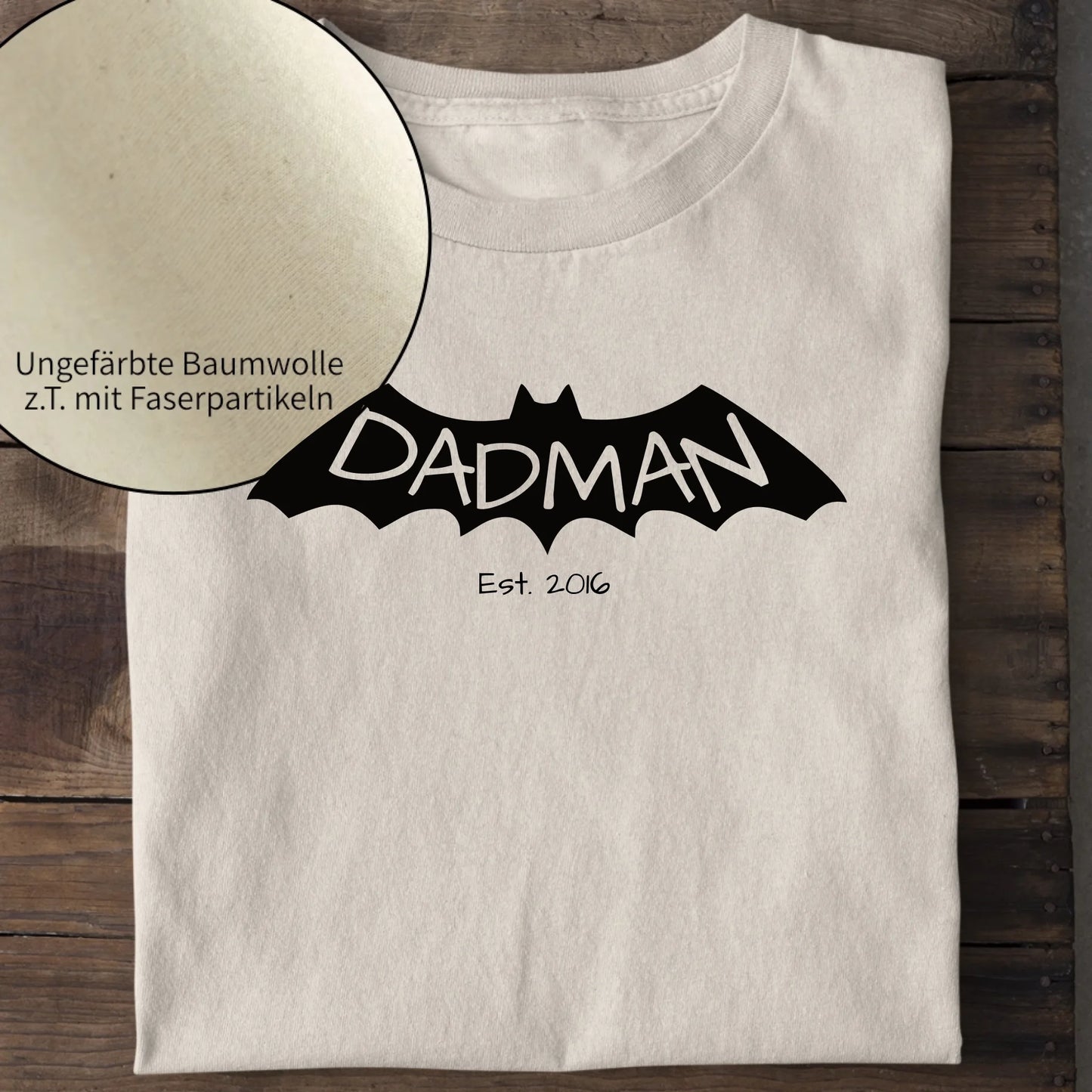 Dadman - Bio Herren Shirt *personalisierbar* Creator T-Shirt 2.0 ST ST Natural-Raw