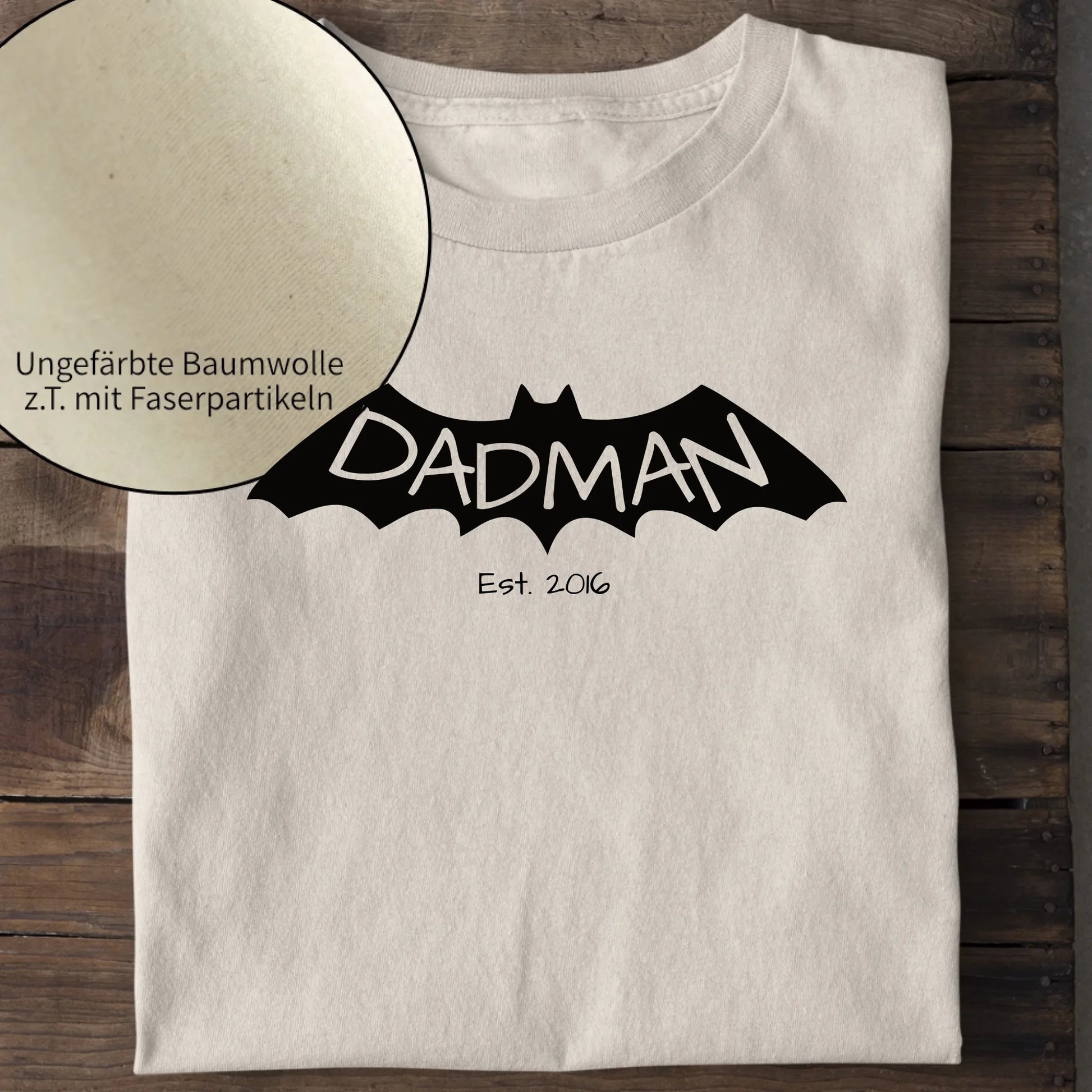 Dadman - Bio Herren Shirt *personalisierbar* Creator T-Shirt 2.0 ST ST Natural-Raw