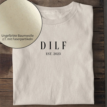 DILF - Bio Herren Shirt *personalisierbar* Creator T-Shirt 2.0 ST ST Natural-Raw