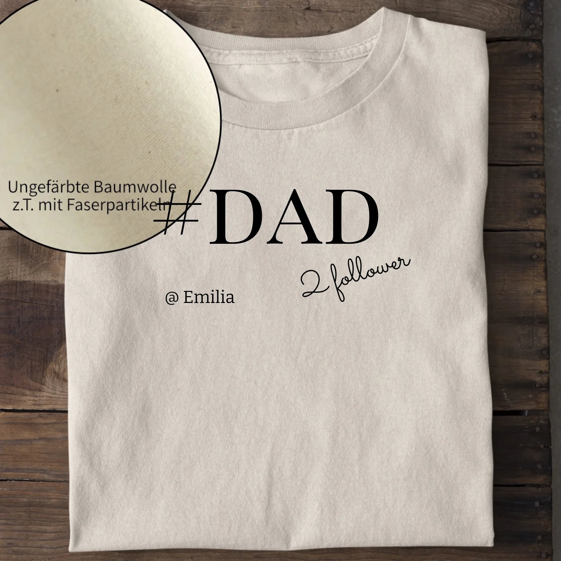 #DAD - Bio Herren Shirt *personalisierbar* Creator T-Shirt 2.0 ST ST Natural-Raw
