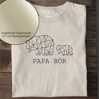 Papa Bör - Bio Herren Shirt *personalisierbar (1-4 Kinder ohne Namen)* Creator T-Shirt 2.0 ST ST Natural-Raw