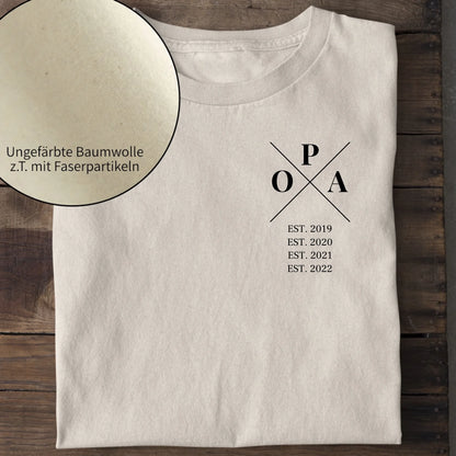 Opa Minimal - Bio Herren Shirt *personalisierbar* Creator T-Shirt 2.0 ST ST Natural-Raw