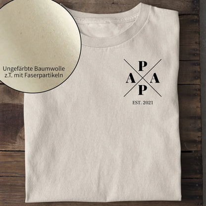 Papa Minimal + Symbole - Bio Herren Shirt *personalisierbar* Creator T-Shirt 2.0 ST ST Natural-Raw