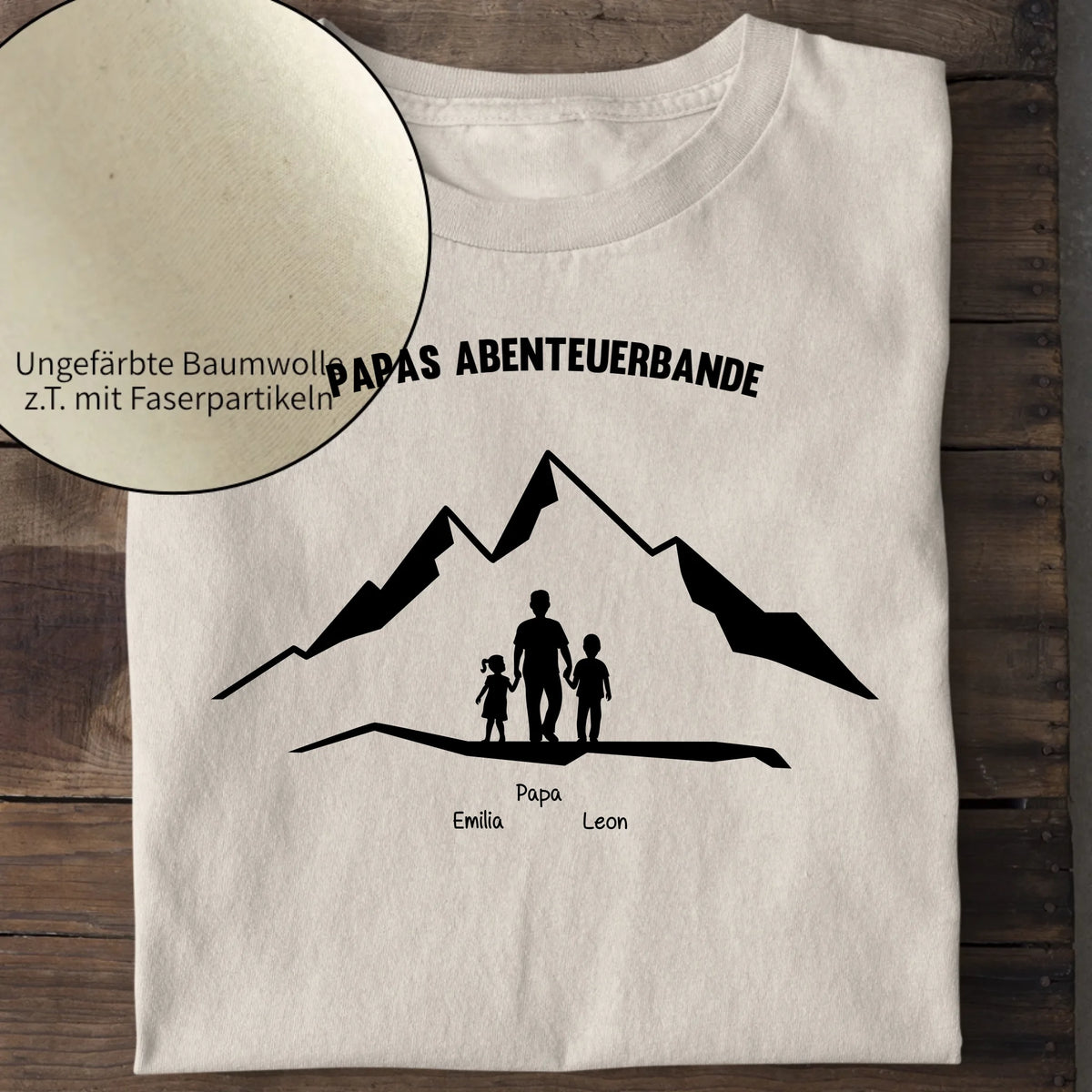 Papas Abenteuerbande - Bio Herren Shirt *personalisierbar* Creator T-Shirt 2.0 ST ST Natural-Raw