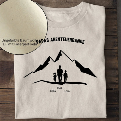 Papas Abenteuerbande - Bio Herren Shirt *personalisierbar* Creator T-Shirt 2.0 ST ST Natural-Raw