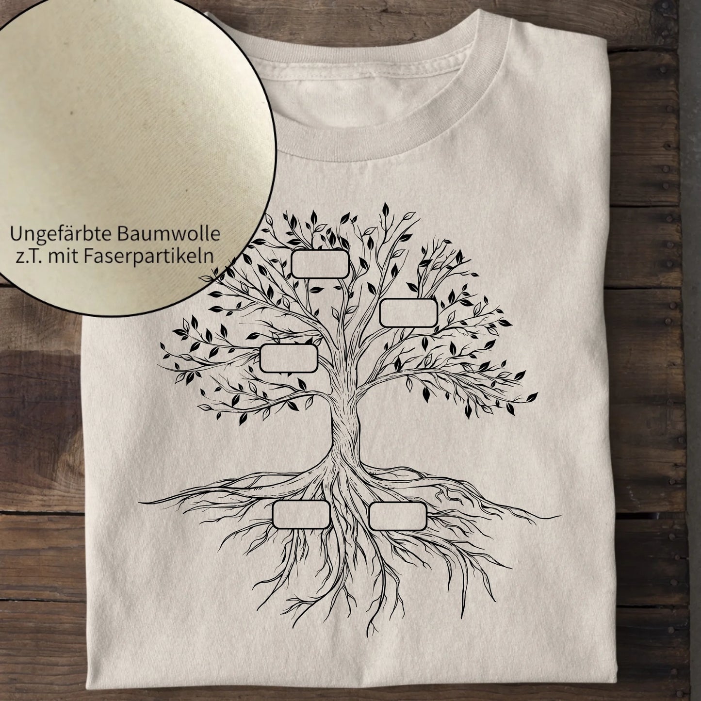 Family Tree - Bio Herren Shirt *personalisierbar* Creator T-Shirt 2.0 ST ST Natural-Raw