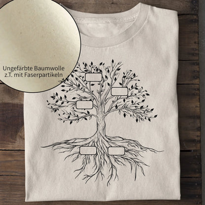 Family Tree - Bio Herren Shirt *personalisierbar* Creator T-Shirt 2.0 ST ST Natural-Raw