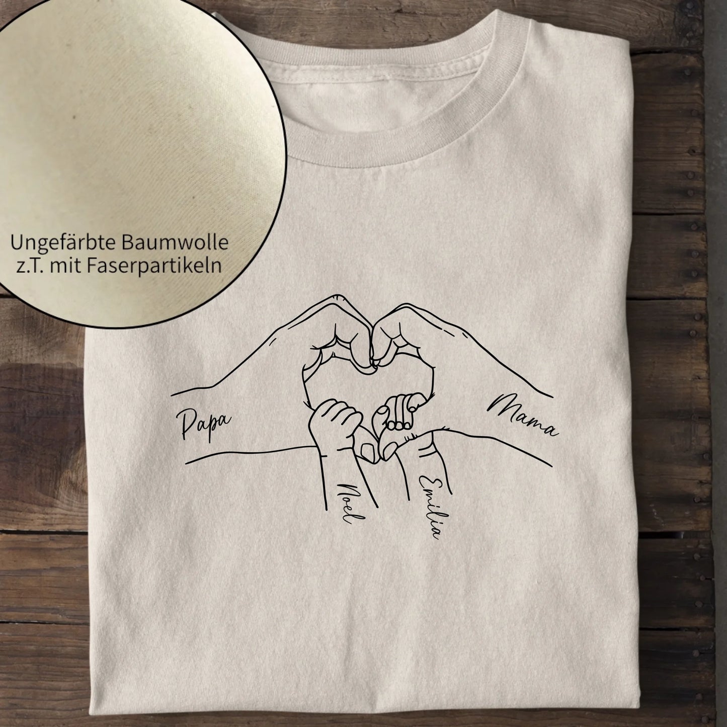 Family Love - Bio Herren Shirt *personalisierbar* Creator T-Shirt 2.0 ST ST Natural-Raw