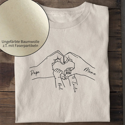 Family Love - Bio Herren Shirt *personalisierbar* Creator T-Shirt 2.0 ST ST Natural-Raw