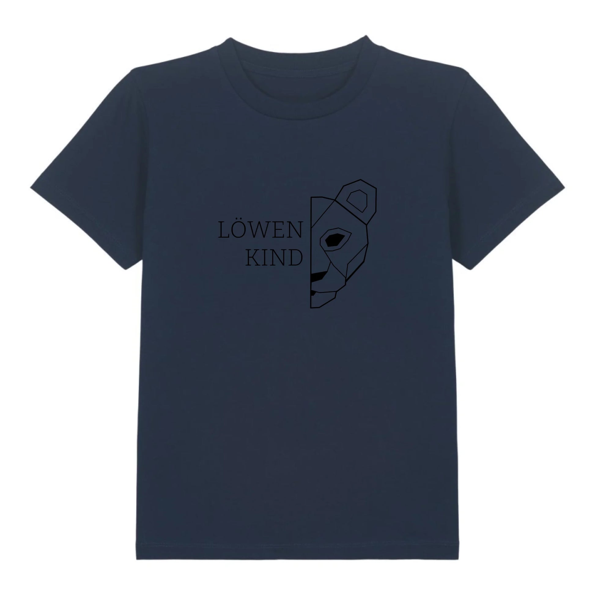 Löwen Kind - Bio Kinder Shirt *personalisierbar (ohne Namen)* Mini Creator Shirt 2.0 ST ST French-Navy
