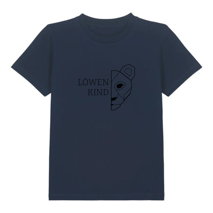 Löwen Kind - Bio Kinder Shirt *personalisierbar (ohne Namen)* Mini Creator Shirt 2.0 ST ST French-Navy