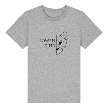 Löwen Kind - Bio Kinder Shirt *personalisierbar (ohne Namen)* Mini Creator Shirt 2.0 ST ST Heather-Grey