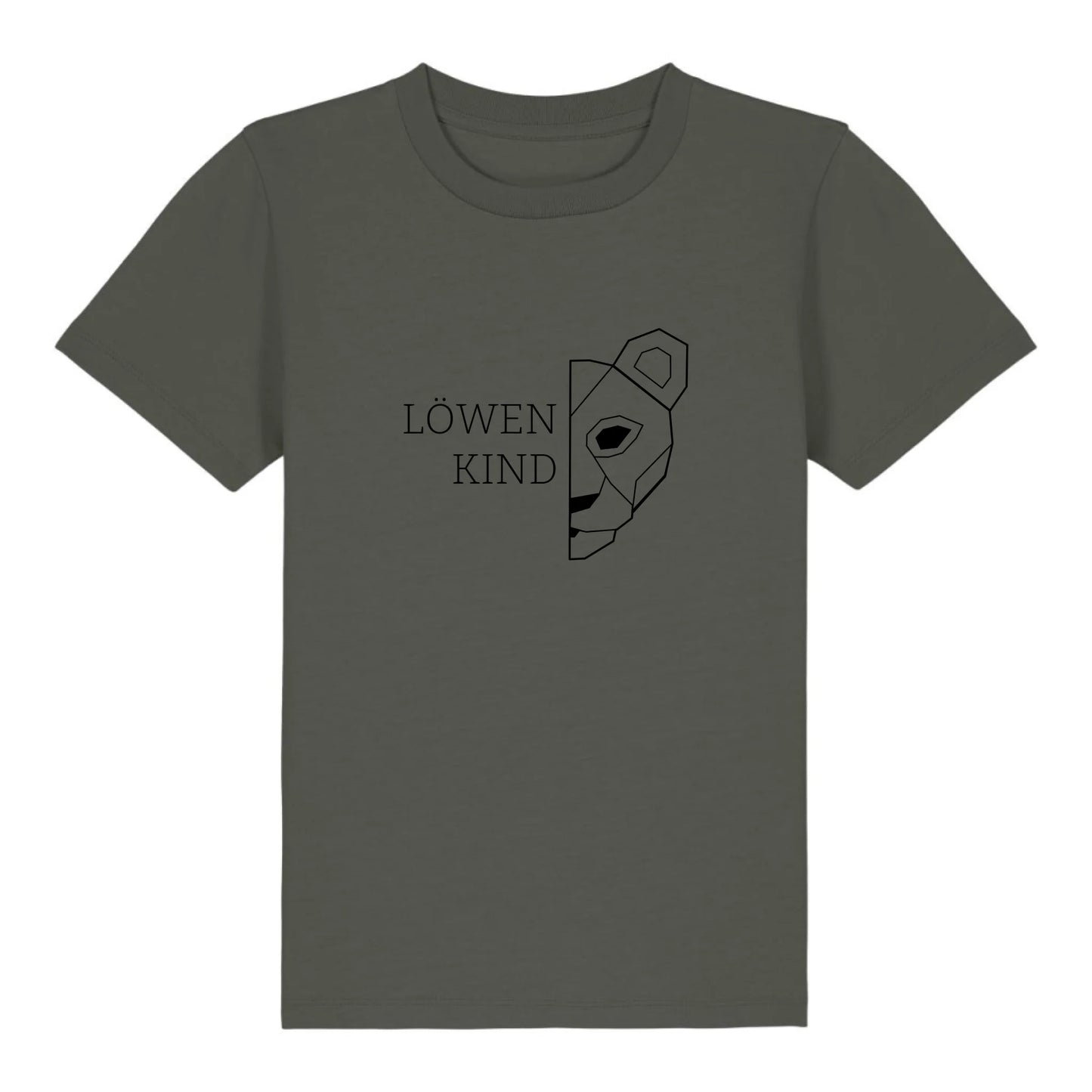 Löwen Kind - Bio Kinder Shirt *personalisierbar (ohne Namen)* Mini Creator Shirt 2.0 ST ST Khaki
