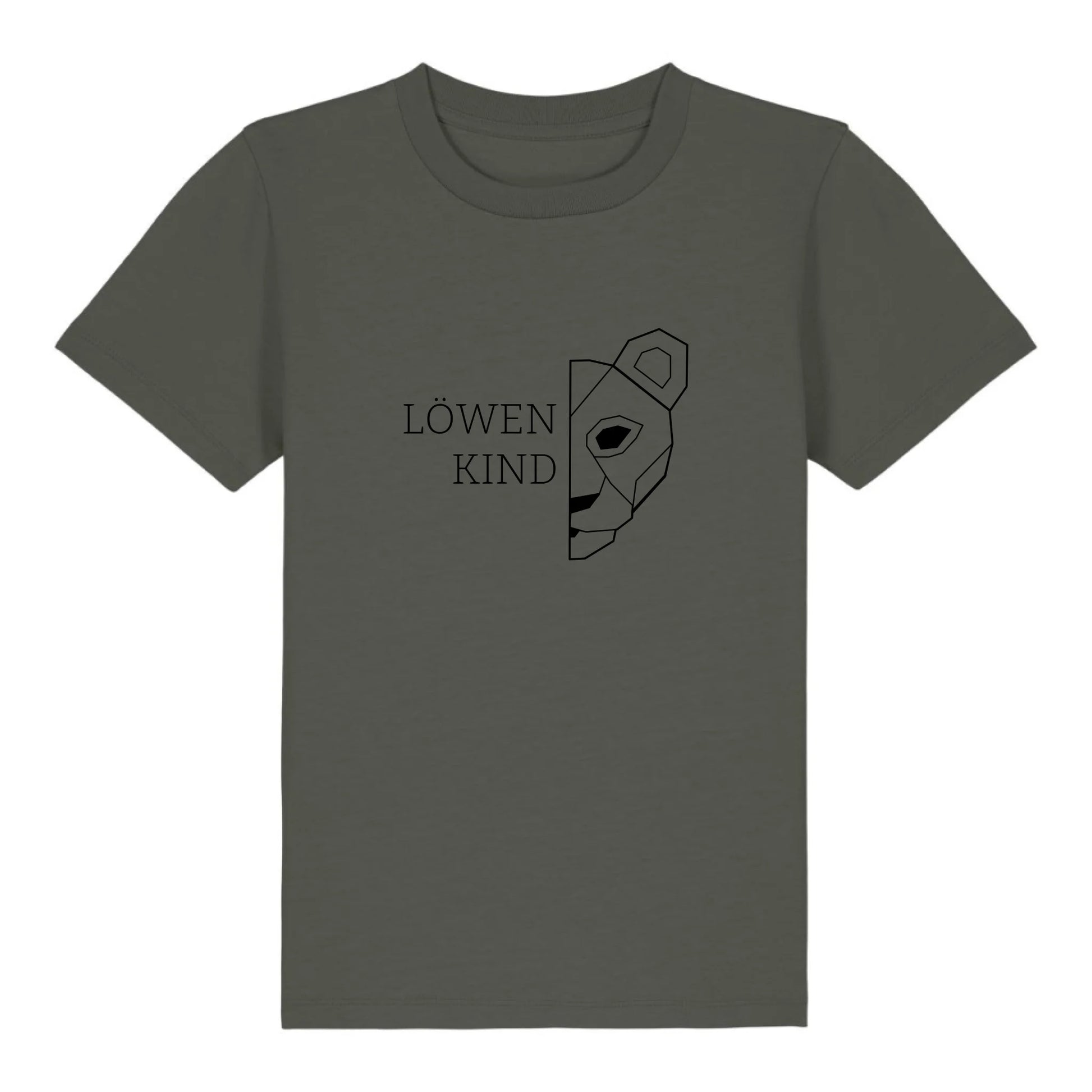 Löwen Kind - Bio Kinder Shirt *personalisierbar (ohne Namen)* Mini Creator Shirt 2.0 ST ST Khaki