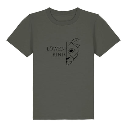 Löwen Kind - Bio Kinder Shirt *personalisierbar (ohne Namen)* Mini Creator Shirt 2.0 ST ST Khaki