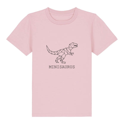 Minisaurus - Bio Kinder Shirt *personalisierbar (ohne Namen)* Mini Creator Shirt 2.0 ST ST Cotton-Pink