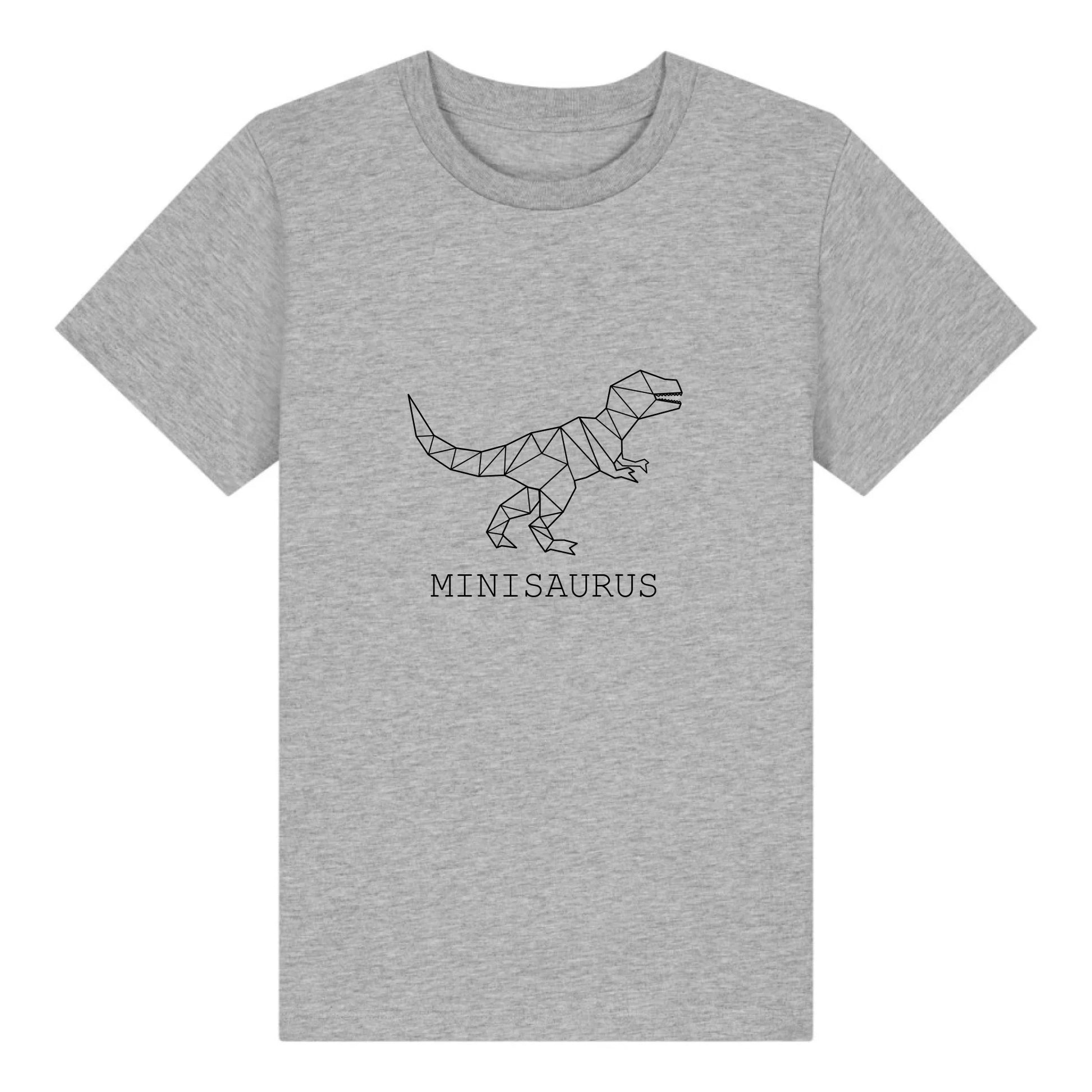 Minisaurus - Bio Kinder Shirt *personalisierbar (ohne Namen)* Mini Creator Shirt 2.0 ST ST Heather-Grey