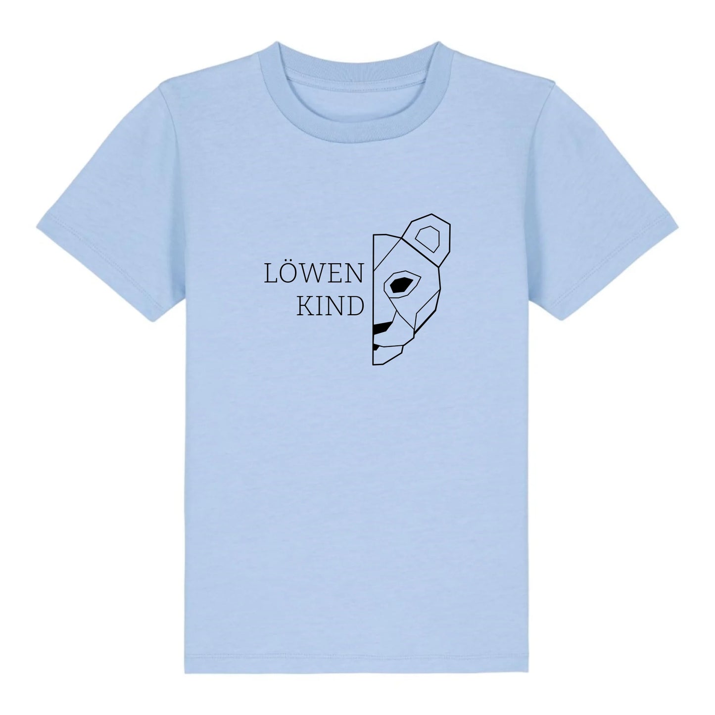 Löwen Kind - Bio Kinder Shirt *personalisierbar (ohne Namen)* Mini Creator Shirt 2.0 ST ST Blue-Soul