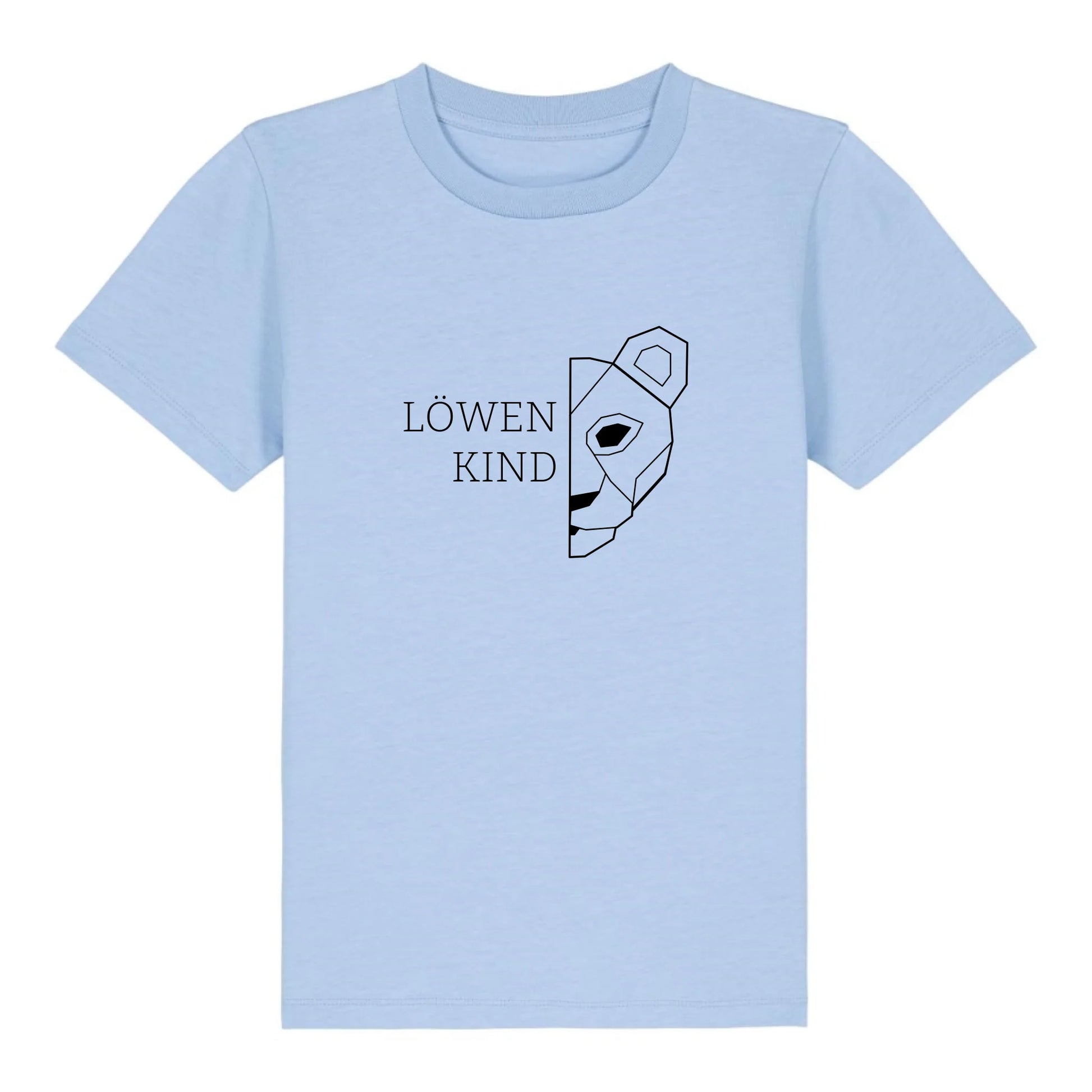 Löwen Kind - Bio Kinder Shirt *personalisierbar (ohne Namen)* Mini Creator Shirt 2.0 ST ST Blue-Soul
