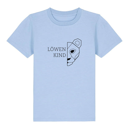 Löwen Kind - Bio Kinder Shirt *personalisierbar (ohne Namen)* Mini Creator Shirt 2.0 ST ST Blue-Soul