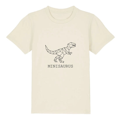 Minisaurus - Bio Kinder Shirt *personalisierbar (ohne Namen)* Mini Creator Shirt 2.0 ST ST Natural-Raw