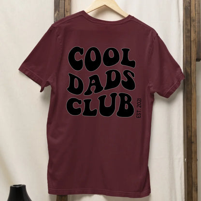 Cool Dads Club Backprint - Bio Herren Shirt *personalisierbar* Creator T-Shirt 2.0 ST ST BACK ONLY Burgundy