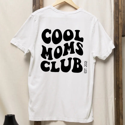 Cool Moms Club Backprint- Bio Damen Oversized Shirt *personalisierbar* Creator T-Shirt 2.0 ST ST BACK ONLY White