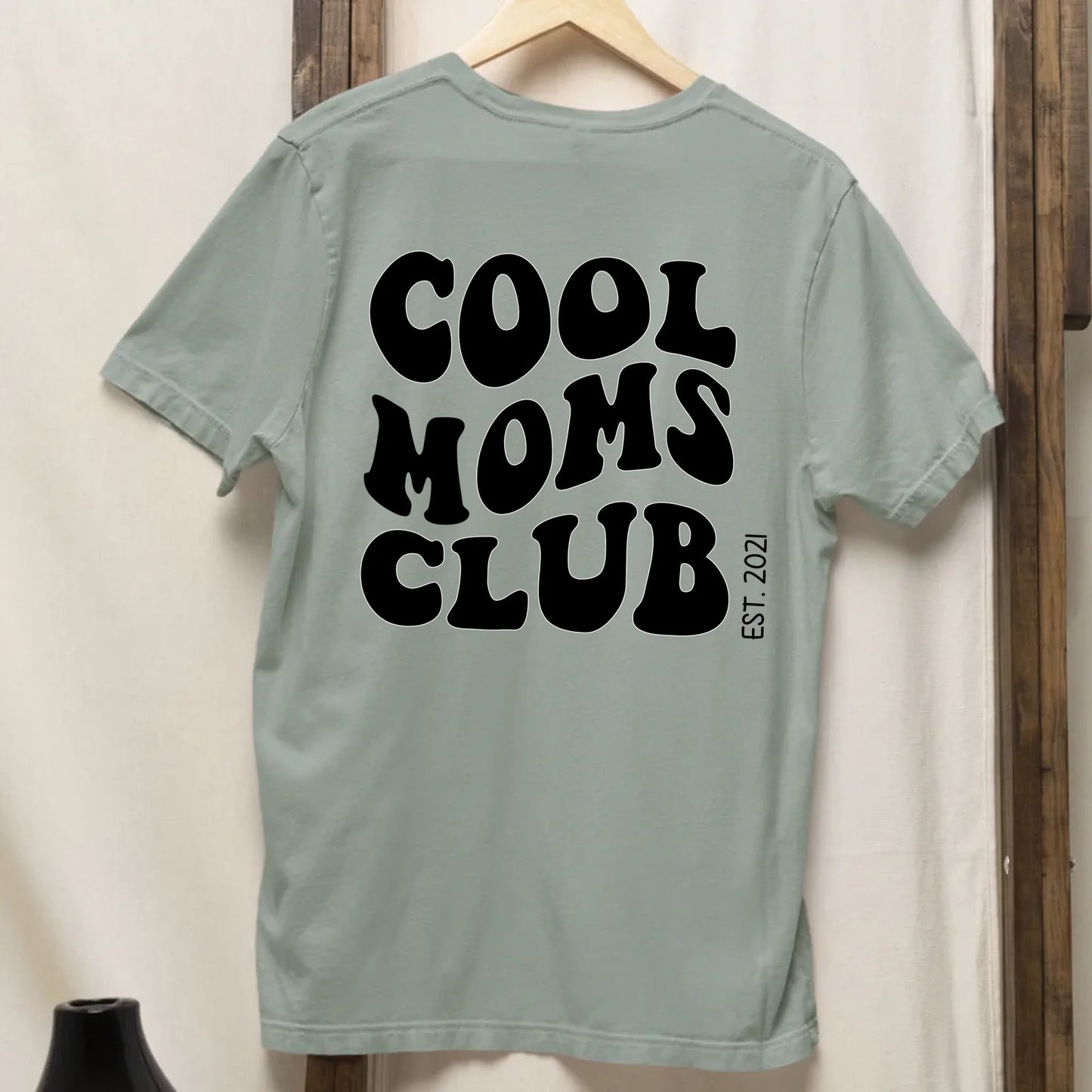 Cool Moms Club Backprint- Bio Damen Oversized Shirt *personalisierbar* Creator T-Shirt 2.0 ST ST BACK ONLY Aloe