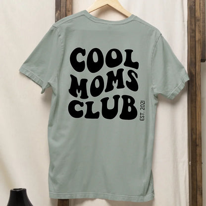 Cool Moms Club Backprint- Bio Damen Oversized Shirt *personalisierbar* Creator T-Shirt 2.0 ST ST BACK ONLY Aloe
