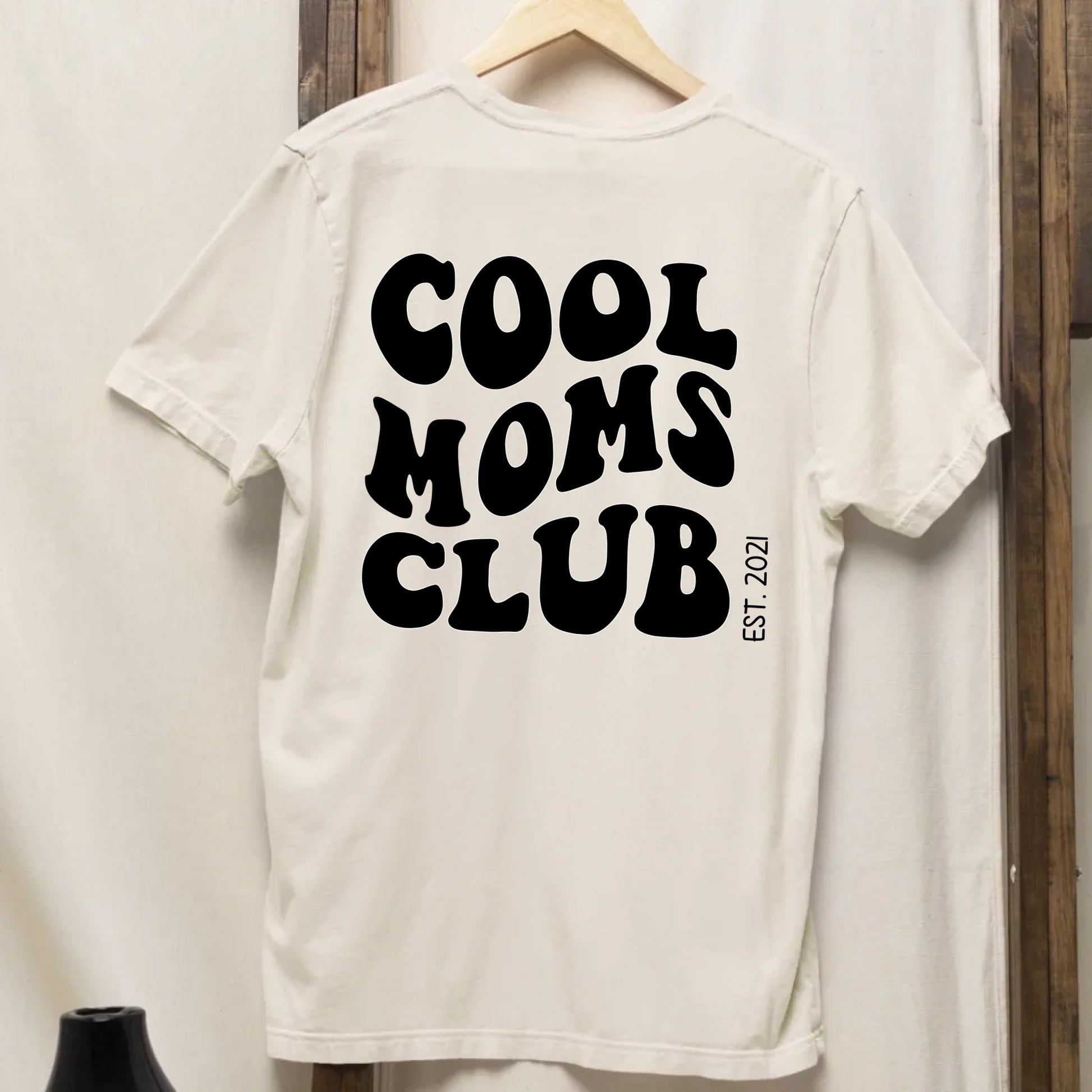 Cool Moms Club Backprint- Bio Damen Oversized Shirt *personalisierbar* Creator T-Shirt 2.0 ST ST BACK ONLY Natural-Raw