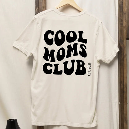Cool Moms Club Backprint- Bio Damen Oversized Shirt *personalisierbar* Creator T-Shirt 2.0 ST ST BACK ONLY Natural-Raw