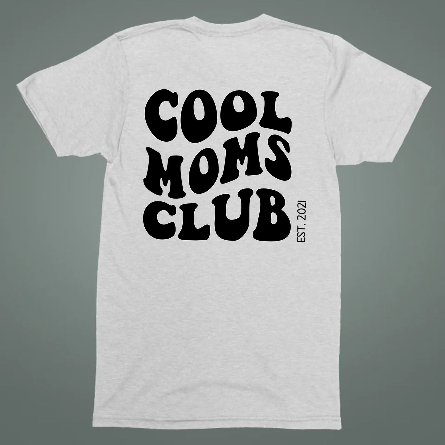 Cool Moms Club Backprint- Bio Damen Oversized Shirt *personalisierbar* Creator T-Shirt 2.0 ST ST BACK ONLY Heather-Grey