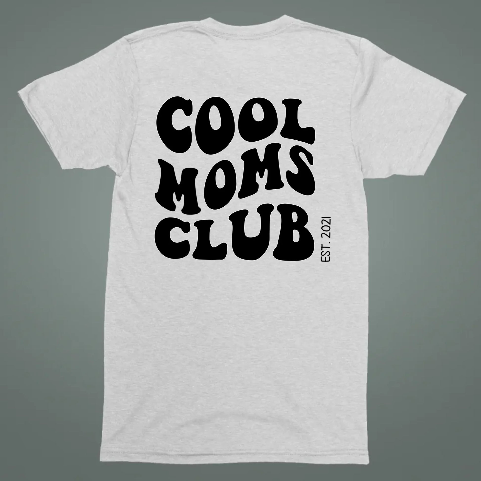 Cool Moms Club Backprint- Bio Damen Oversized Shirt *personalisierbar* Creator T-Shirt 2.0 ST ST BACK ONLY Heather-Grey