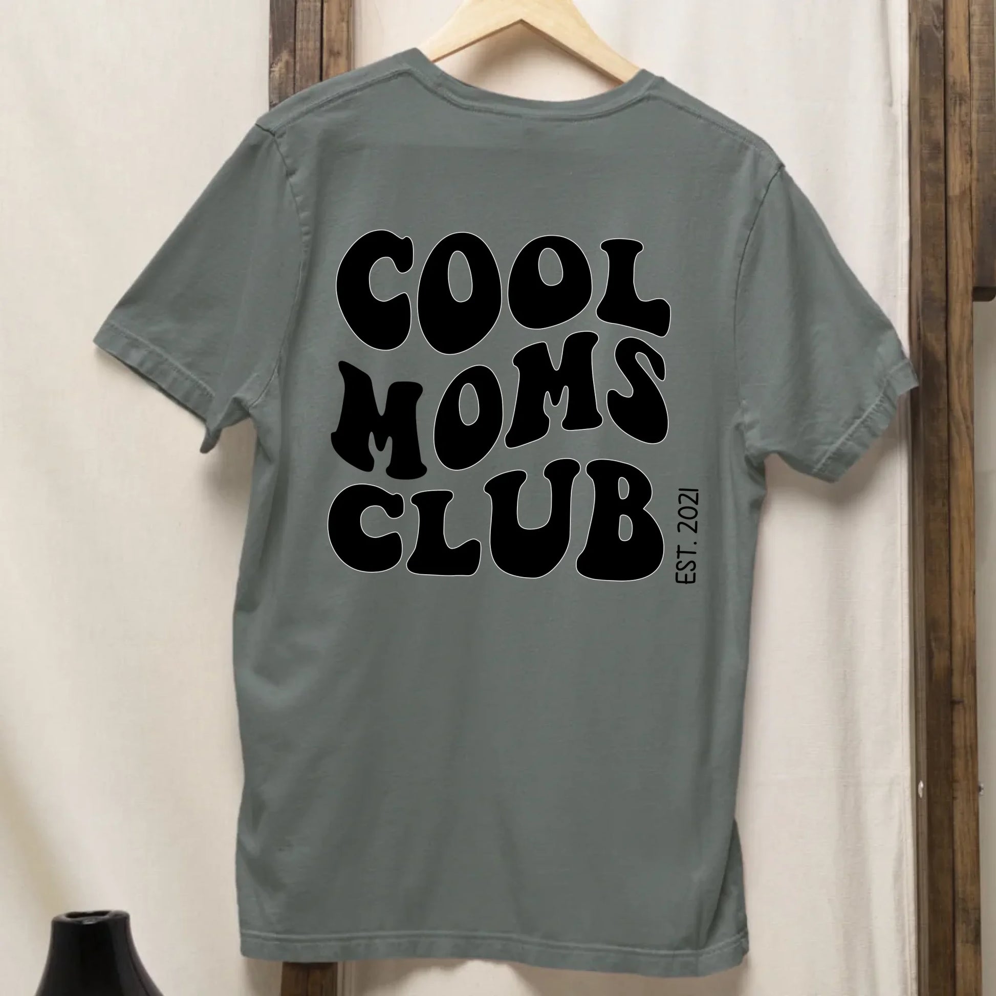 Cool Moms Club Backprint- Bio Damen Oversized Shirt *personalisierbar* Creator T-Shirt 2.0 ST ST BACK ONLY Green Bay