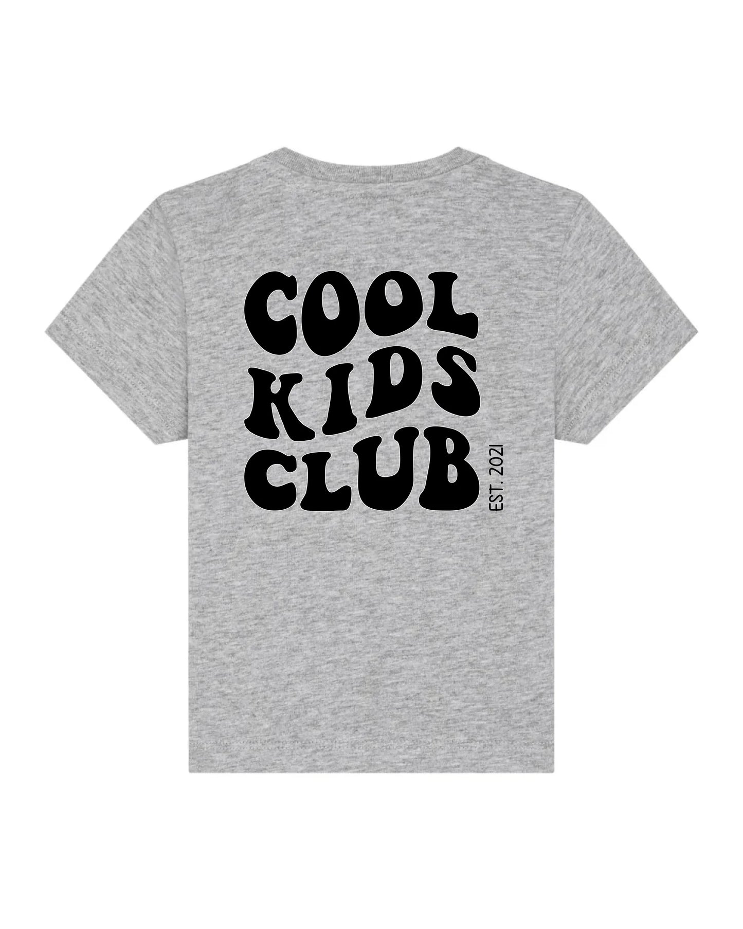 Cool Kids Club Backprint - Bio Baby Shirt *personalisierbar* Baby Creator T-Shirt ST ST NEU Heather-Grey