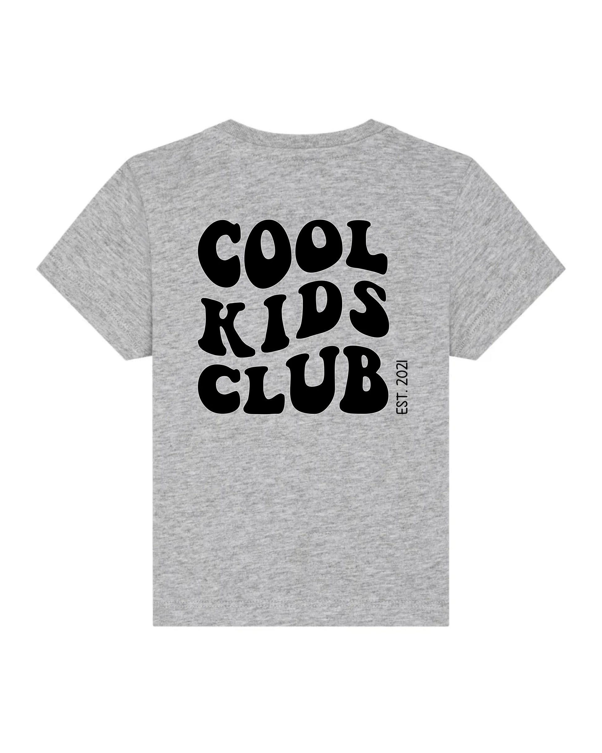 Cool Kids Club Backprint - Bio Baby Shirt *personalisierbar* Baby Creator T-Shirt ST ST NEU Heather-Grey